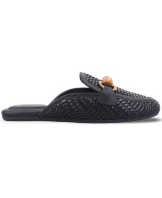 Women's Kayda Raffia Woven Slip On Mules, Created for Macy's
