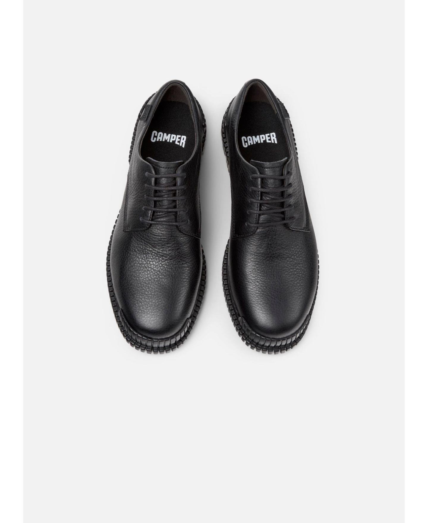 Обувь Camper Pix Leather Shoes, цвет: Чёрный — фото 3