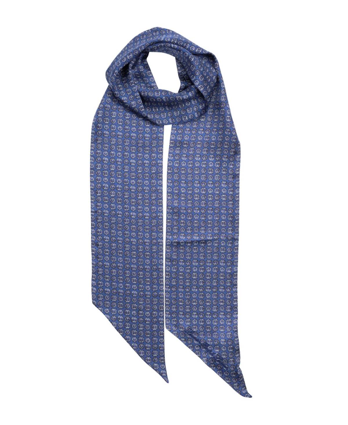Summer Foulard Oblong Scarf - Capri blue
