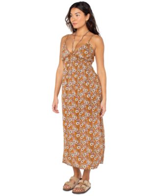 Juniors' Sunshine Crush Sleeveless Midi Dress