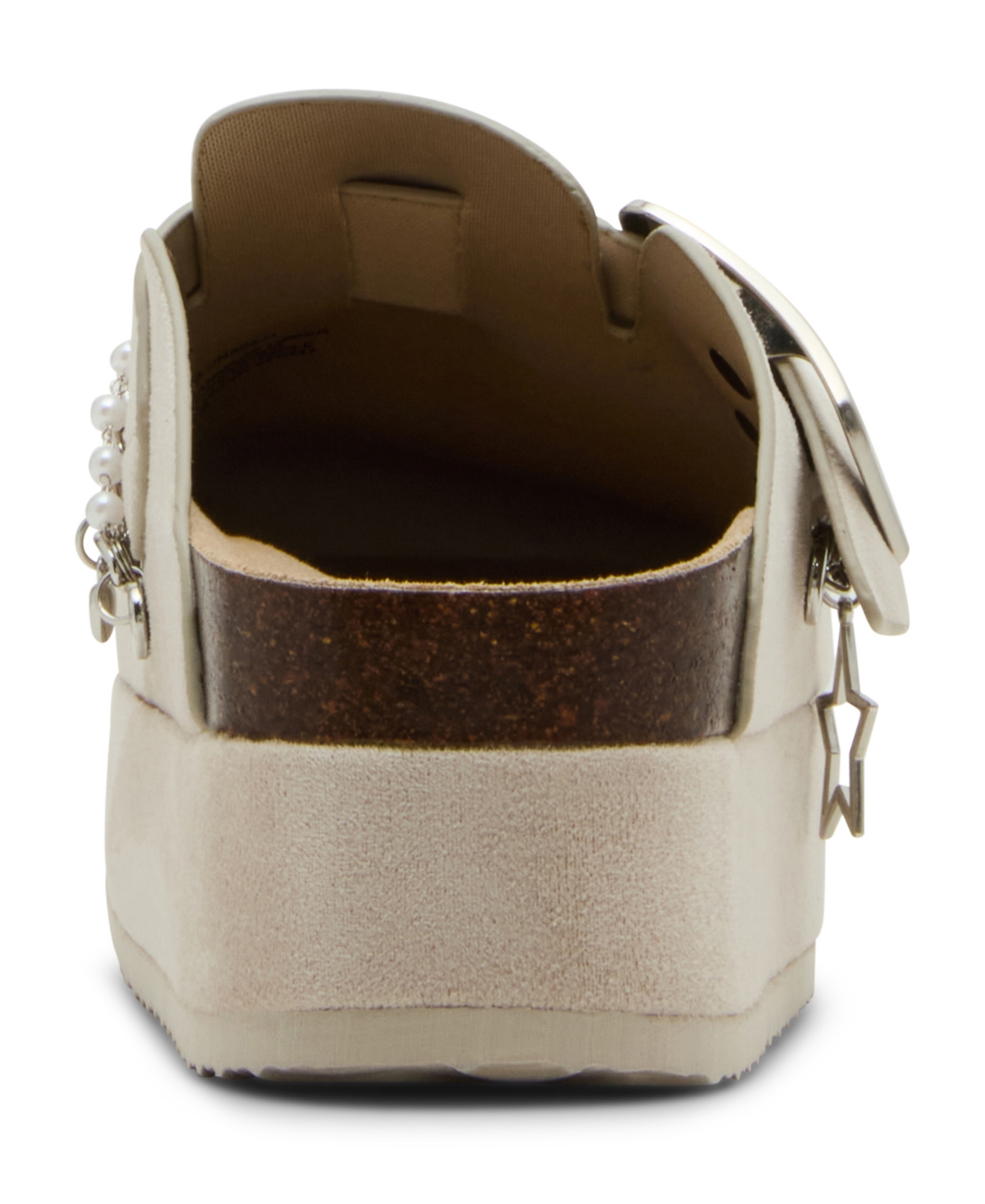 Madden Girl Women's Luna Cb Charm Platform Buckle Clogs In Neutral