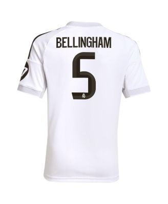 Big Boys and Girls Jude Bellingham White Real Madrid 2025/26 Home Replica Jersey