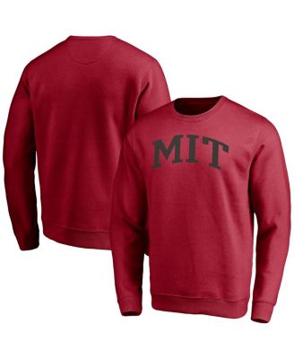 Fanatics - Men's Cardinal MIT Engineers Arched Fleece Pullover Sweatshirt