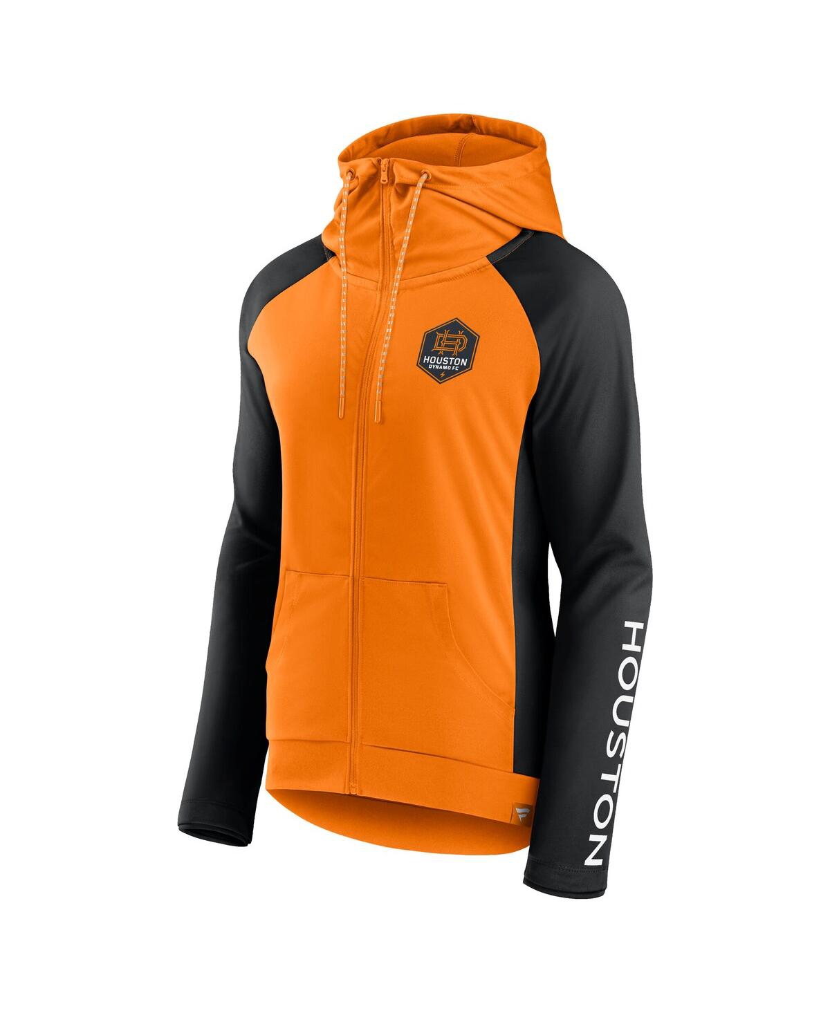 Fanatics Women's Tennessee Orange Houston Dynamo Fc Interlock Lightweight Full-zip Jacket In Multi