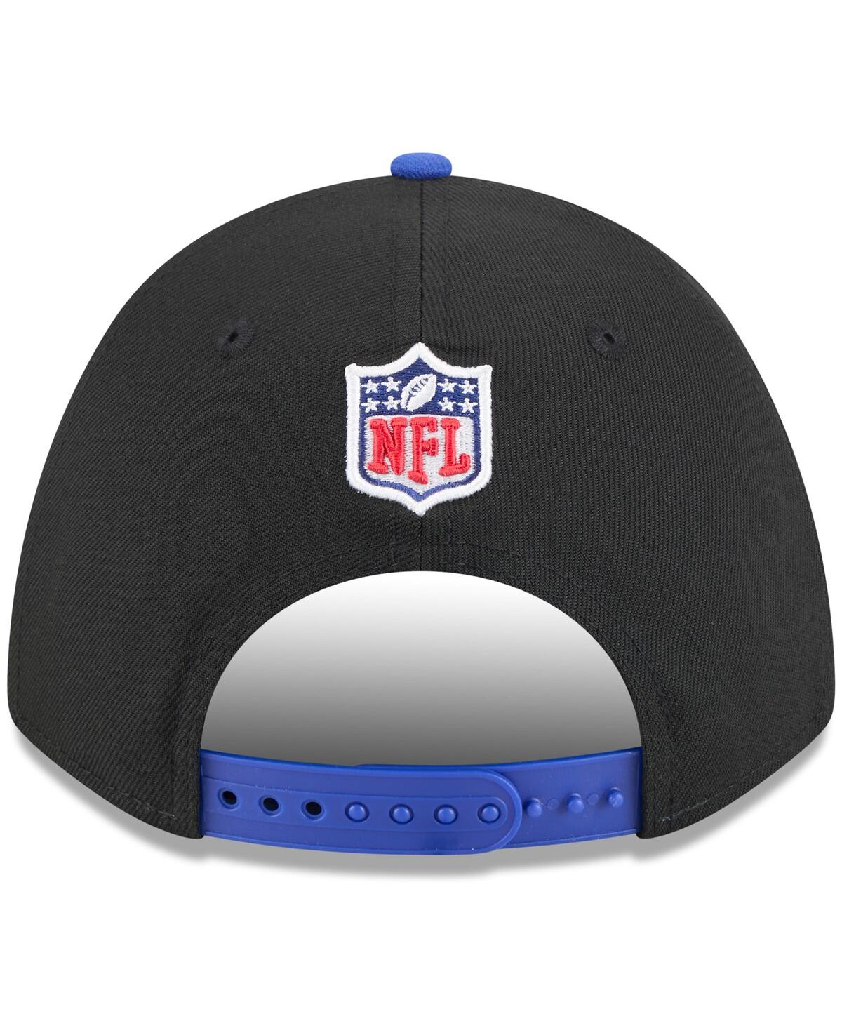 New Era Big Boys And Girls Black/royal Buffalo Bills 2025 Nfl Draft 9forty A-frame M-crown Adjustable Hat In Blue