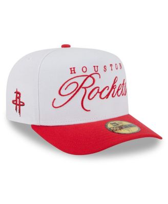New Era - Men's White/Red Houston Rockets 2025 NBA Draft A-Frame 59FIFTY Fitted Hat