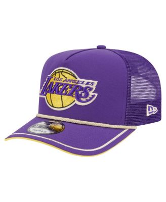 Men's Purple Los Angeles Lakers Vintage Team Rope A-Frame 9FIFTY Snapback Hat