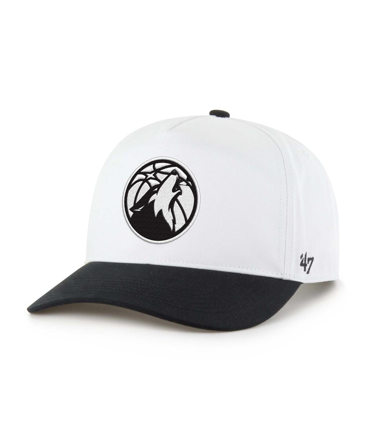 Men's Minnesota Timberwolves White/Black Hitch Adjustable Hat - White, Black