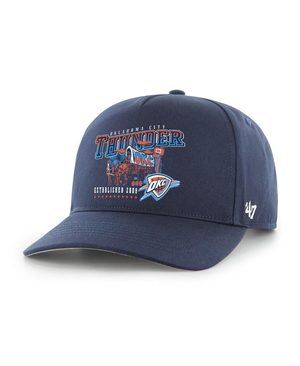 Men's Navy Oklahoma City Thunder Solid Hitch Adjustable Hat - Navy