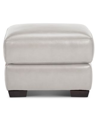 Cobbie Leather 24" Chair Ottoman, Exclusively at Macy's