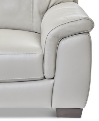 Cobbie Leather 46" Chair, Macy's Exclusive 