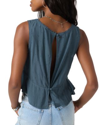 Juniors' Julye Scoop-Neck Sleeveless Top