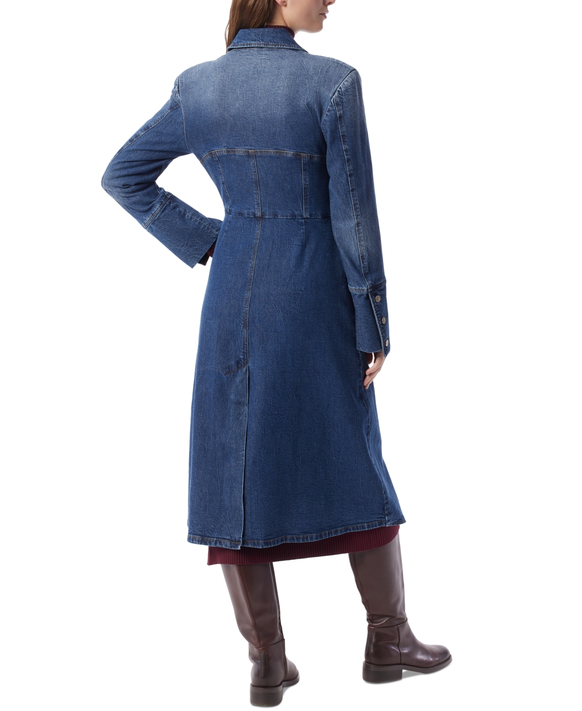 Dee Ocleppo Women's Madelyn Long Denim Jacket In Blue