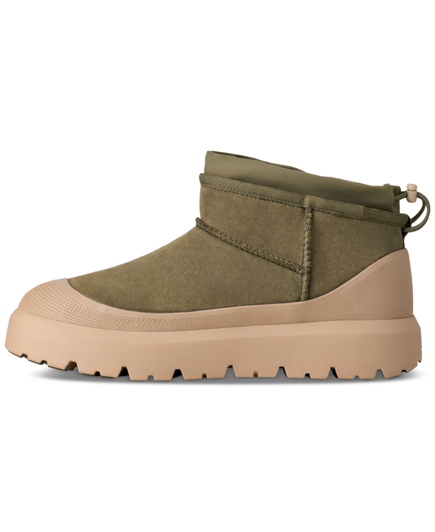 Мужские ботинки UGG® Classic Ultra Mini Weather Hybrid, цвет: Оливковый / Горчичный — фото 3