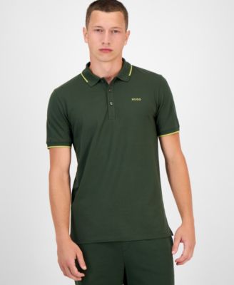 Hugo Boss - Men's Dinoso Slim Fit Short Sleeve Tipped Polo Shirt