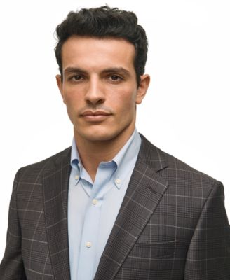 Brooks Brothers Men's Classic-Fit Wool-Blend Plaid Sport Coat