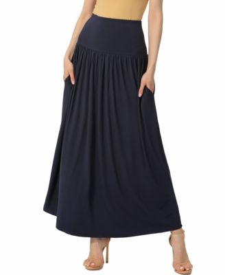 Women's Tiered Pull On Maxi Skirt