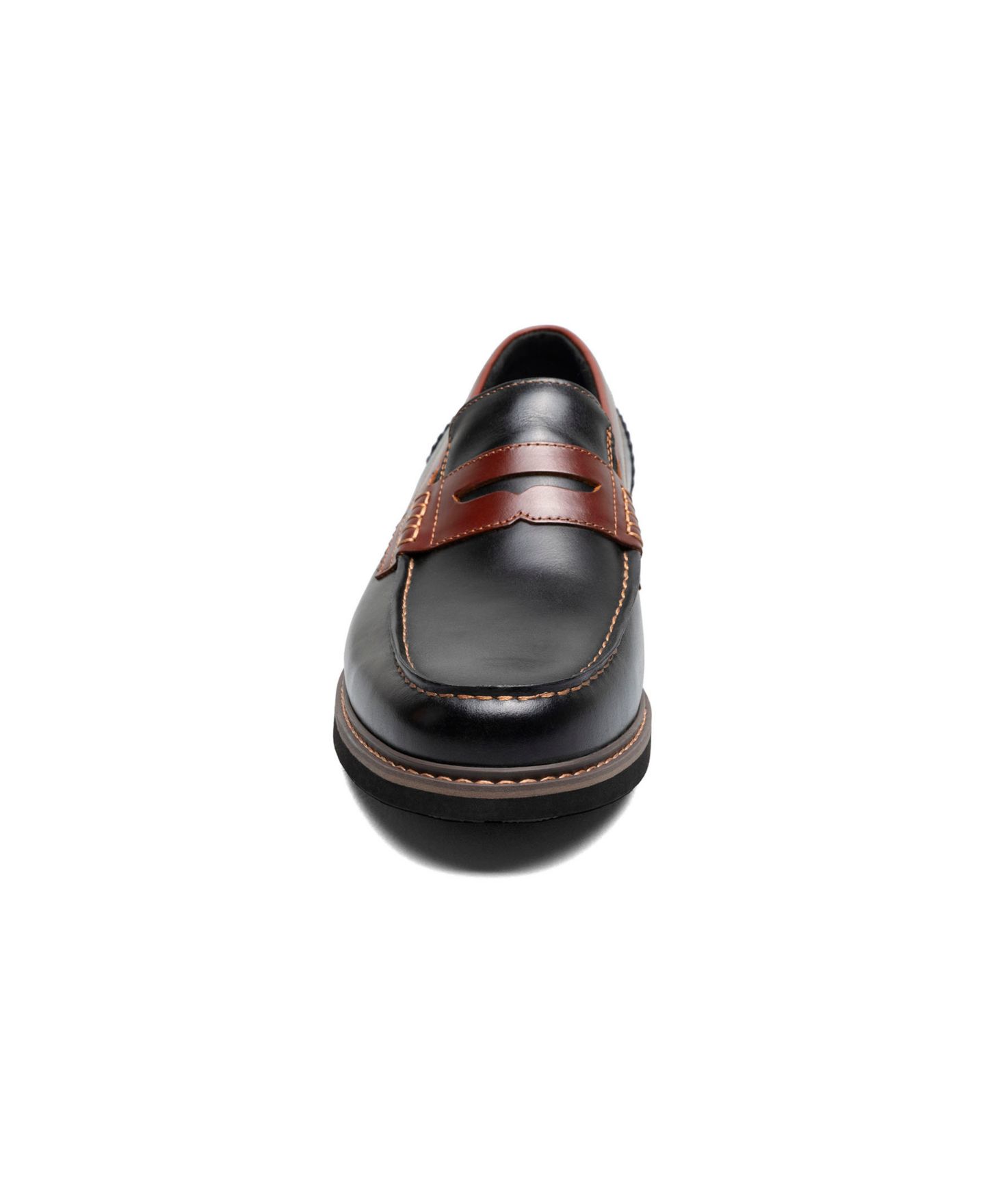 Мужские туфли Nunn Bush Odin II Moc Toe Penny, цвет: Чёрный разноцветный — фото 2