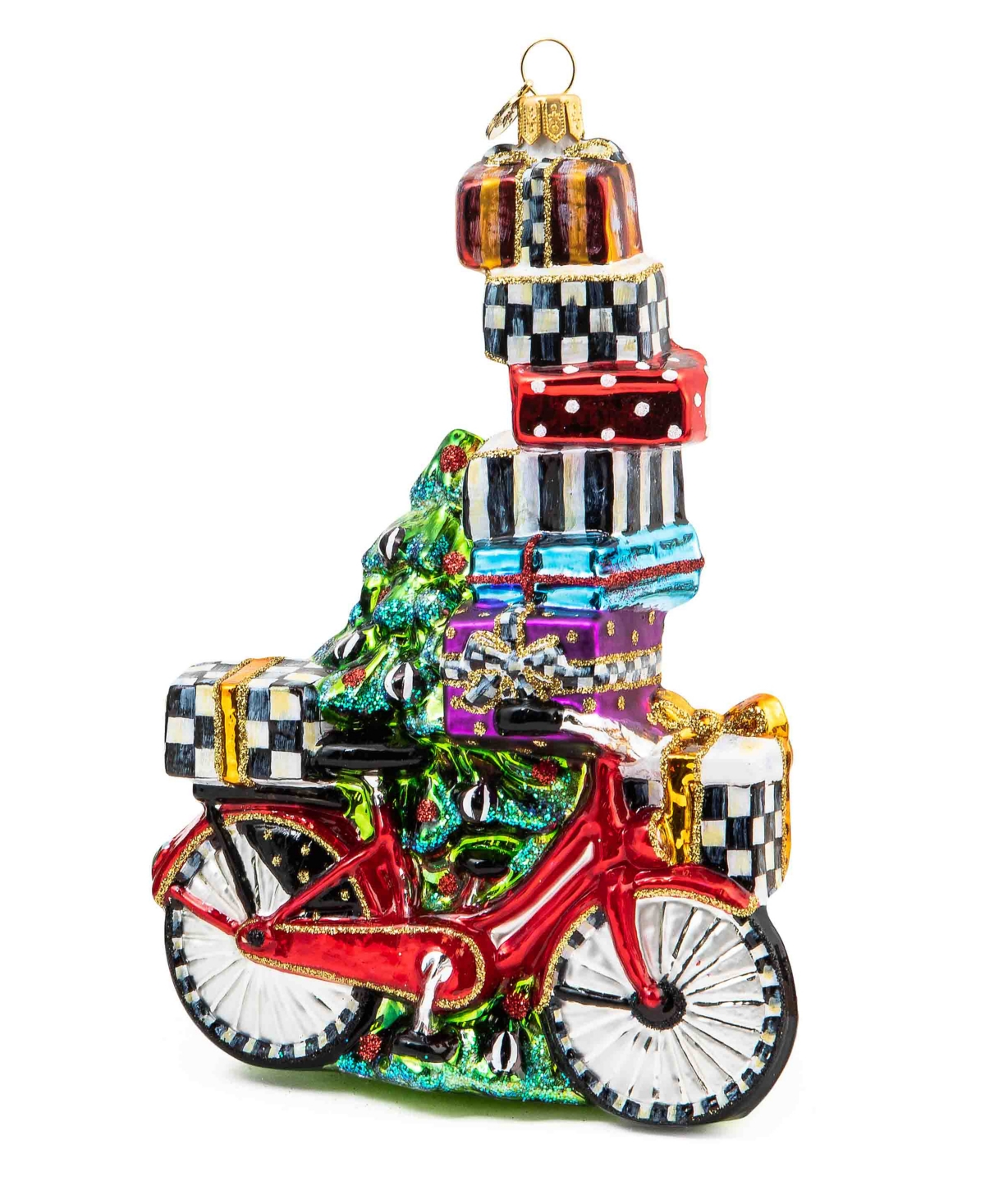 MacKenzie-Childs Holiday Special Delivery Bike Ornament