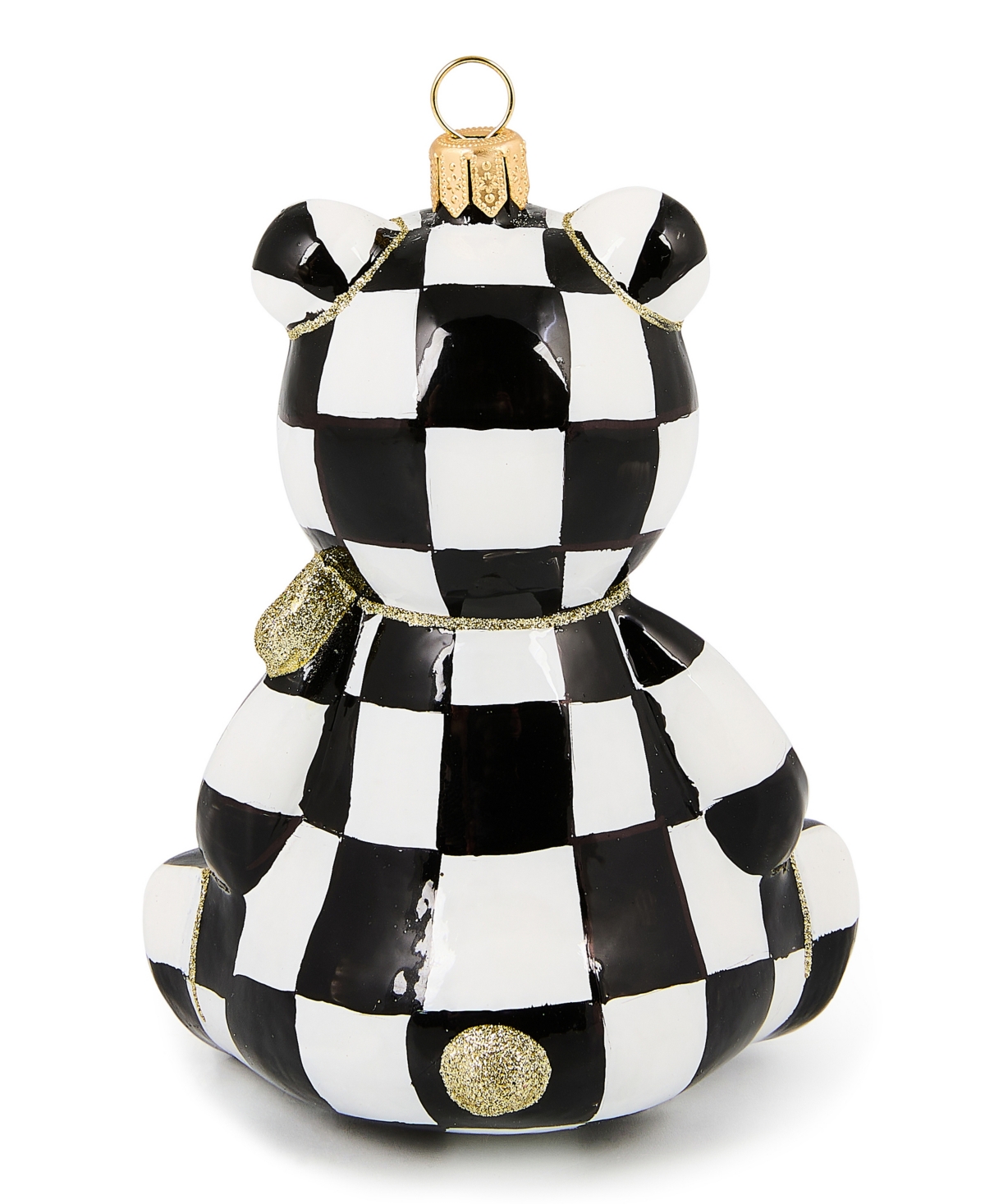 Mackenzie-childs Mackenzie Childs 2025 Bear Glass Ornament In Multi