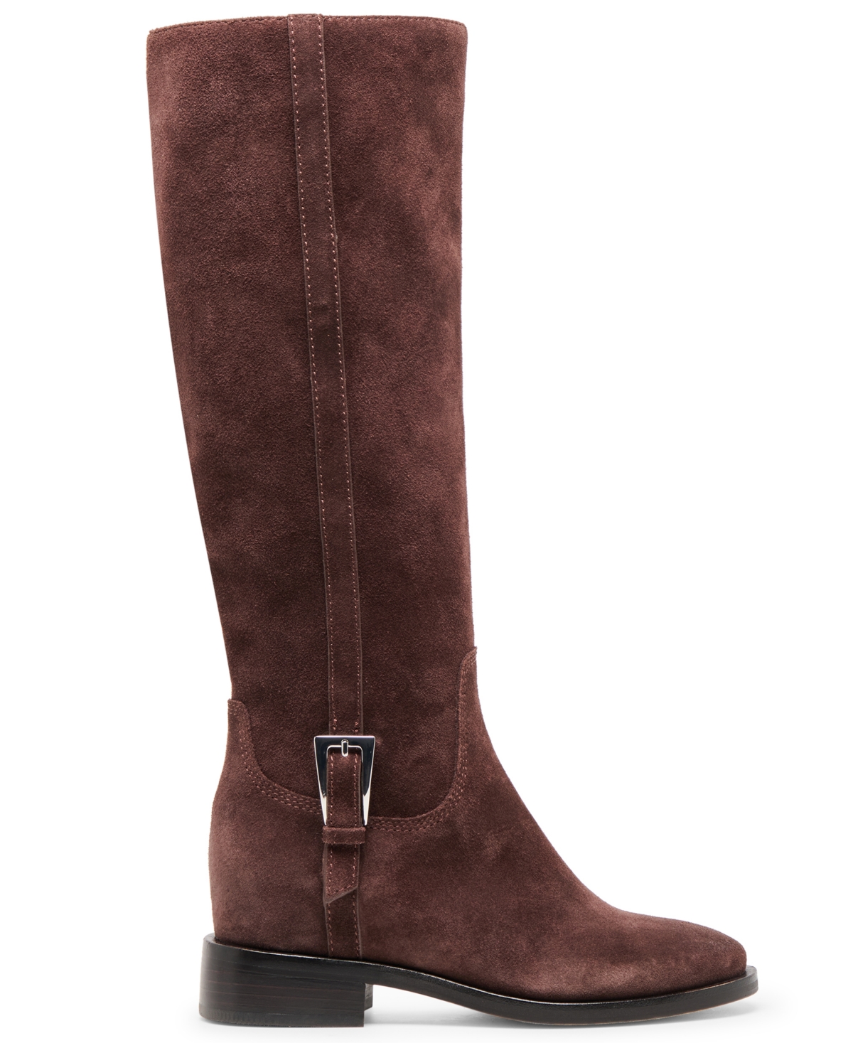 Dolce Vita Kilian H2o Wide Calf Boots Mahogany Suede In Brown