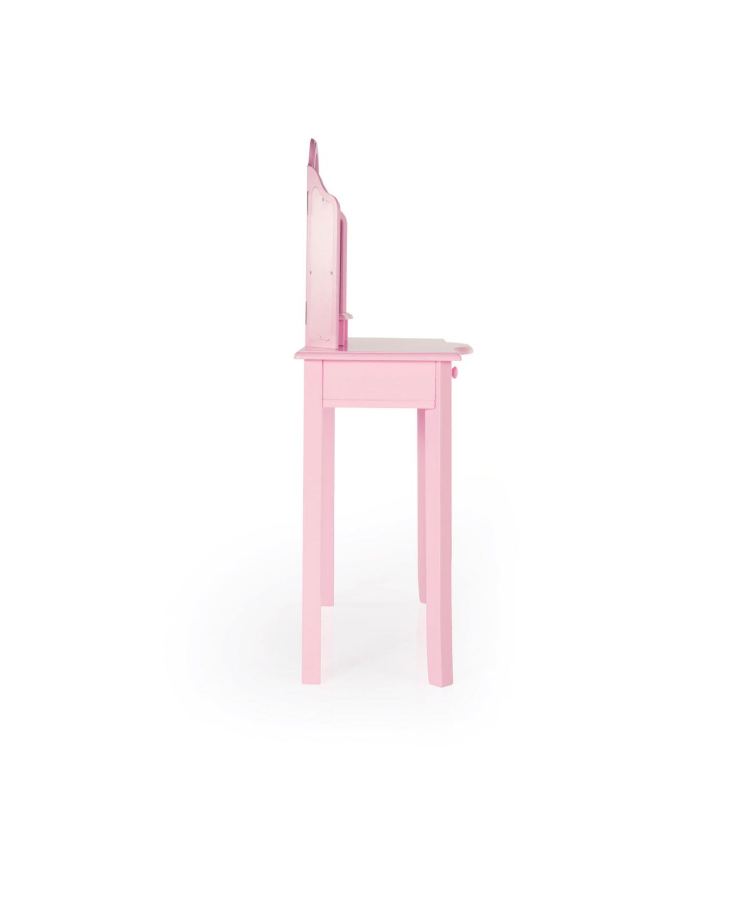 Детские игрушки Guidecraft Princess Tri-Fold Mirror Vanity and Stool Set, Ages 3+, цвет: Розовый — фото 7