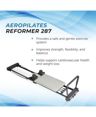 Stamina AeroPilates 287 Folding Pilates Workout Reformer Machine w/o Rebounder