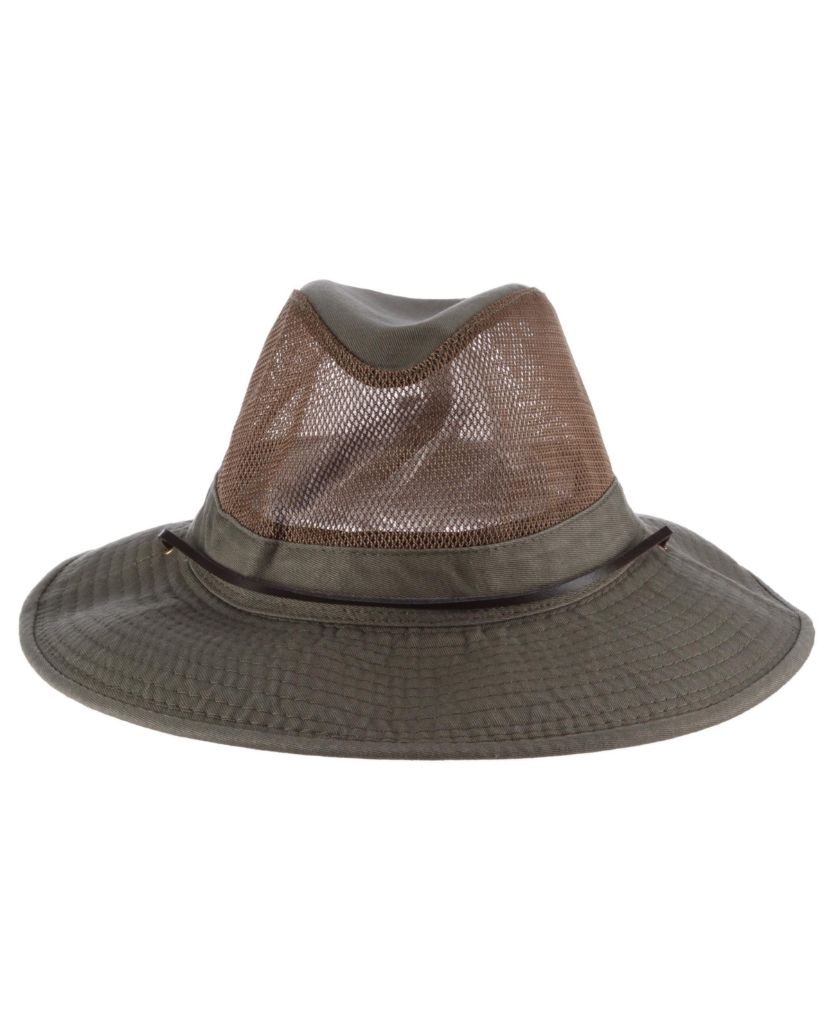 Dorfman Pacific Men's Mesh Safari Hat In Green
