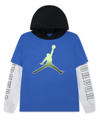 Jordan - Big Boys Gametime Layered-Look Hoodie