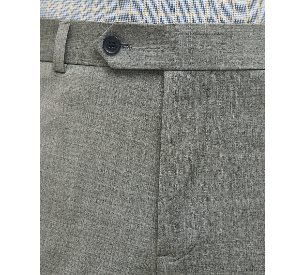 Brooks Brothers Slim Fit Wool Flannel Dress Pants In Grey