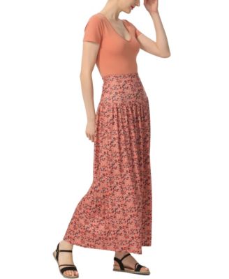 Women's Tiered Pull On Maxi Skirt