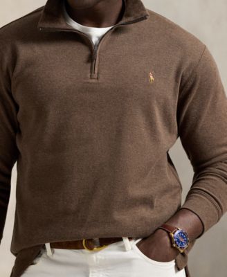 Men's Big & Tall Estate-Rib Quarter-Zip Pullover Sweater