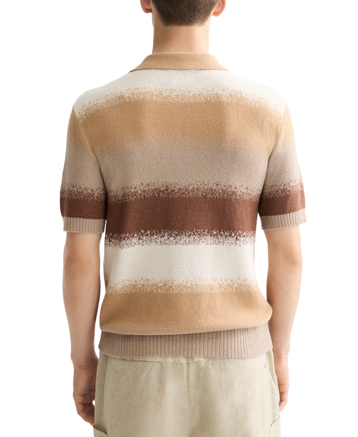 Scotch & Soda Men's Relaxed Fit Short Sleeve Striped Polo Shirt In Multi
