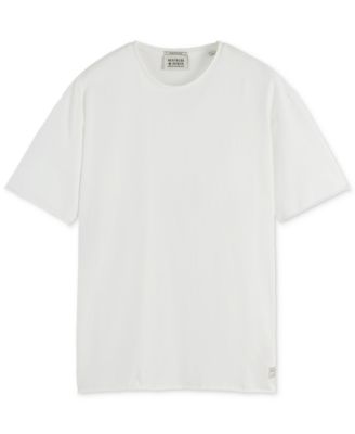 Men's Short Sleeve Raw Edge Crewneck T-Shirt