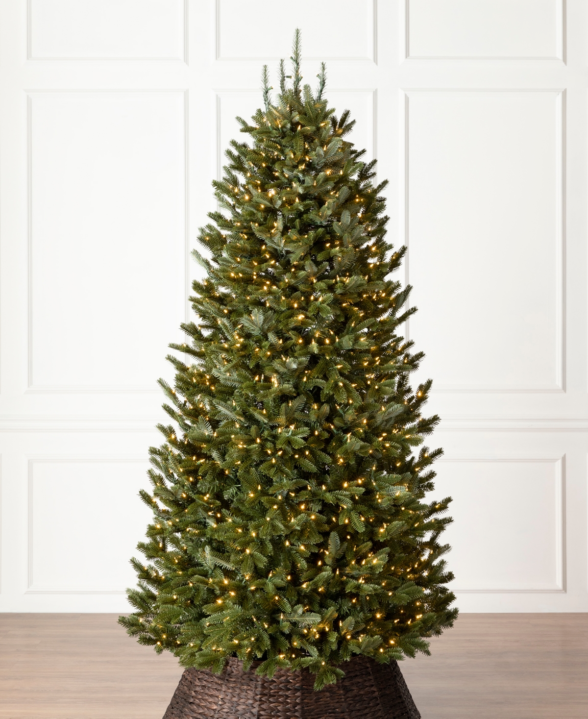 Balsam Hill 6.5 Ft Pre-lit Fraser Fir Narrow Tree In Green