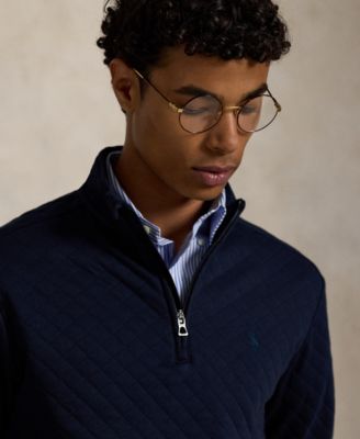 Men's Quilted Double-Knit Jersey Pullover