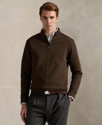 Men's Quilted Double-Knit Jersey Pullover