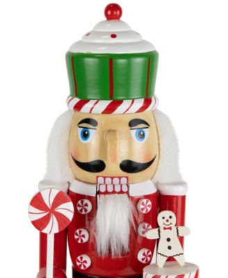 15" Peppermint Candy Nutcracker Christmas Figure