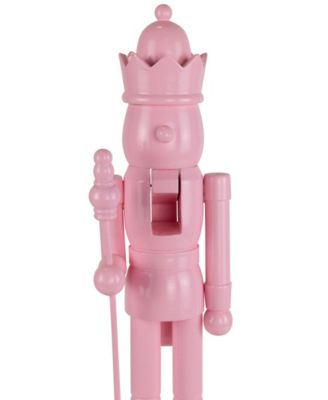 15" Nutcracker King with Scepter and Crown Standing Christmas Figure