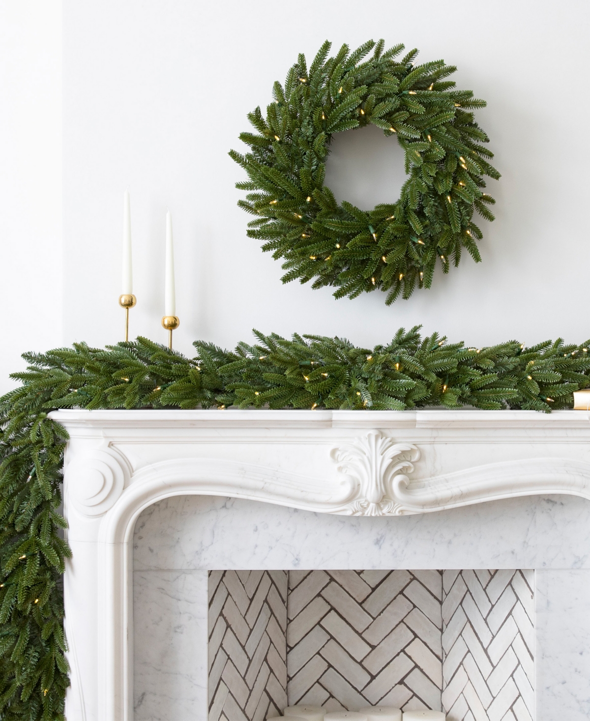 Balsam Hill 10 Ft Fraser Fir Pre-lit Garland In Green