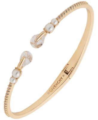 Givenchy - Faux-Pearl Crystal Cuff Bracelet