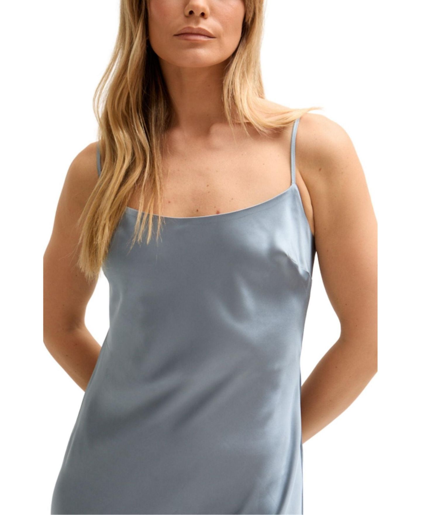 Женское платье Lily and Lionel London Roxy Spaghetti Strap Maxi, цвет: Синий — фото 5