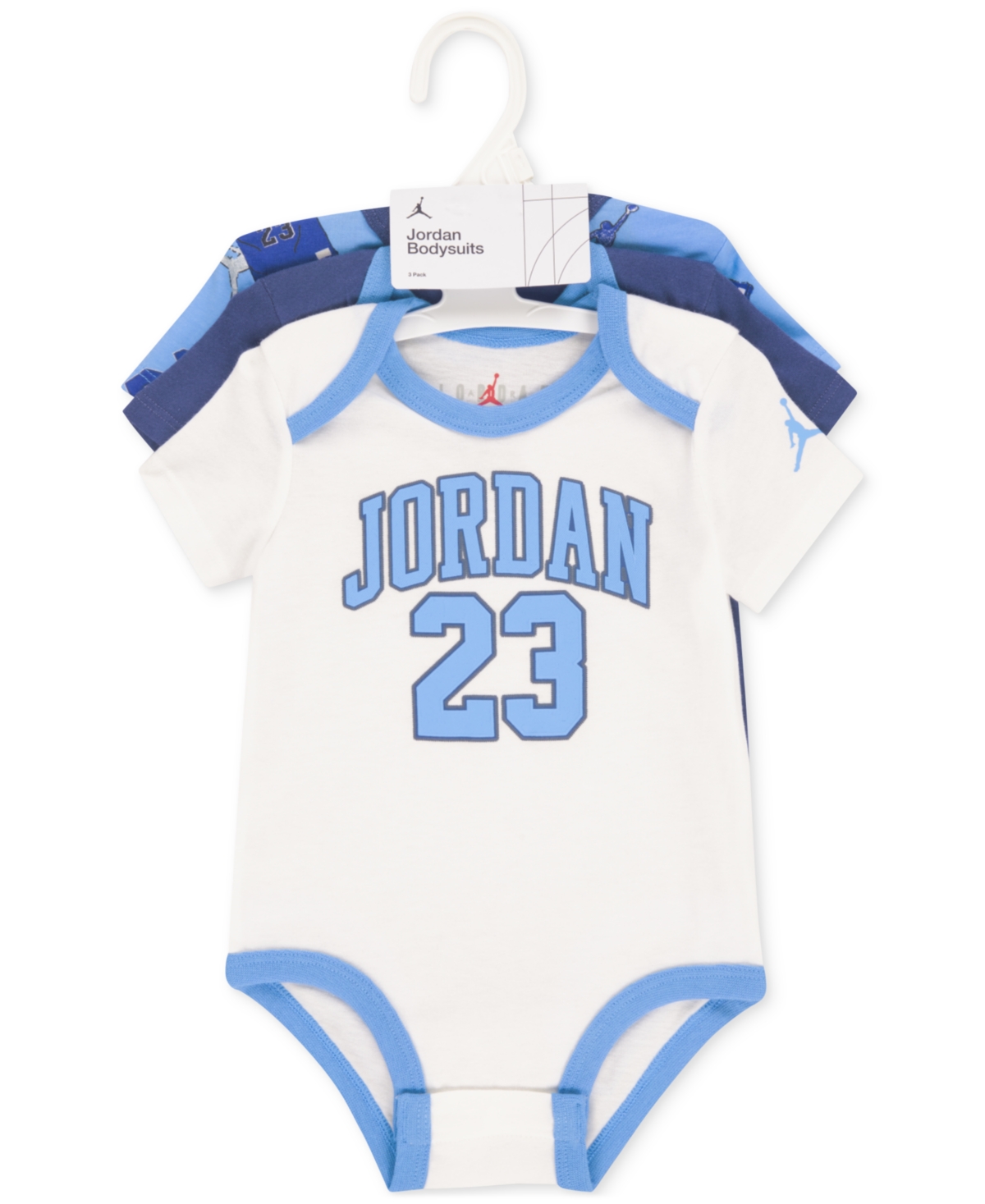Jordan Baby 3-pack Short-sleeve Jersey Bodysuits In Multi