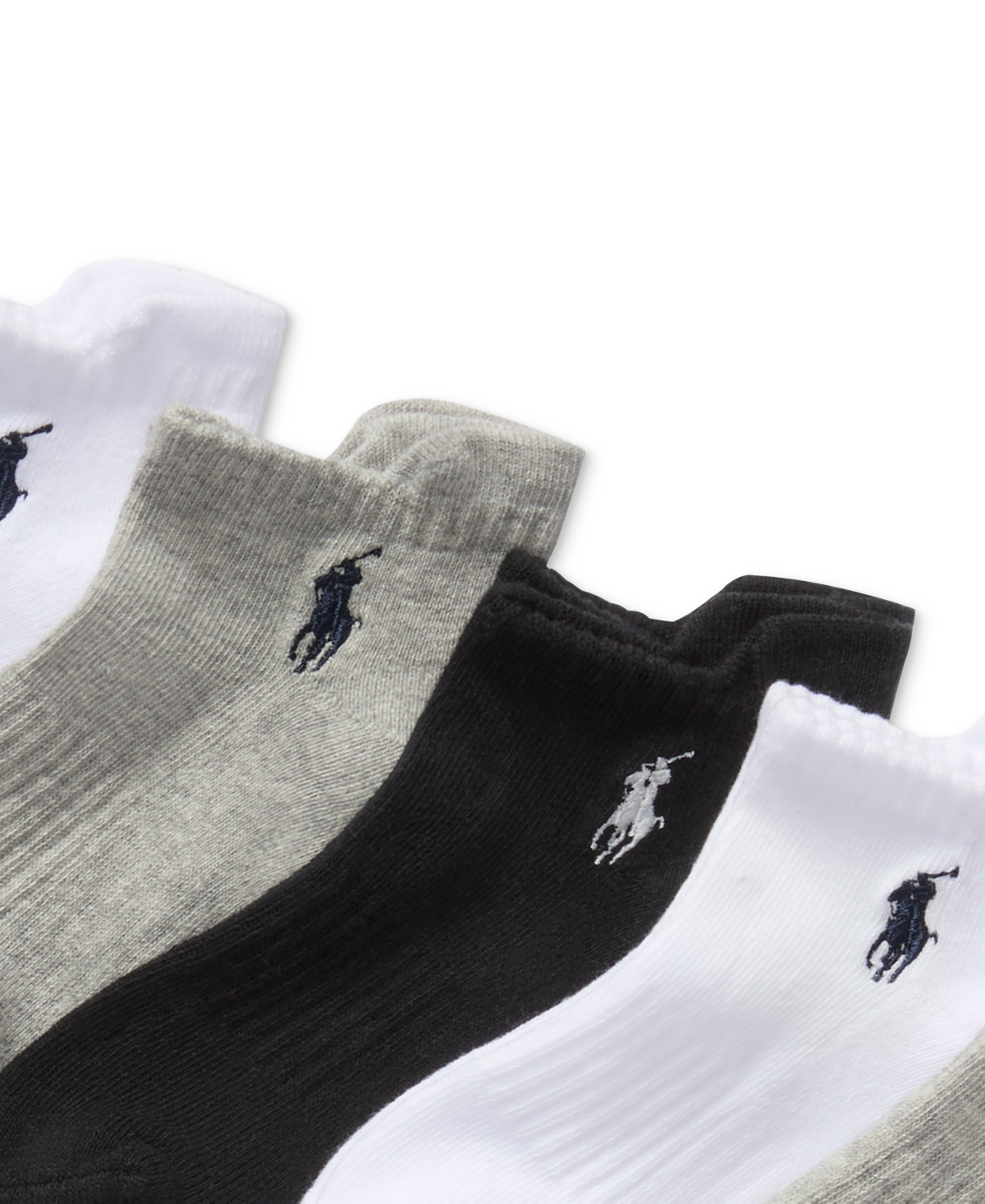 Polo Ralph Lauren Women's 6-pk. Low-cut Half-cushion Tab Socks 727998pk2z In Multi