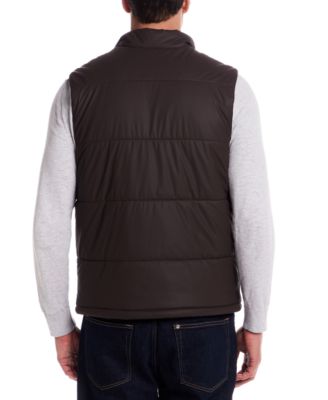 Men's Matte Zip Front Puffer Vest