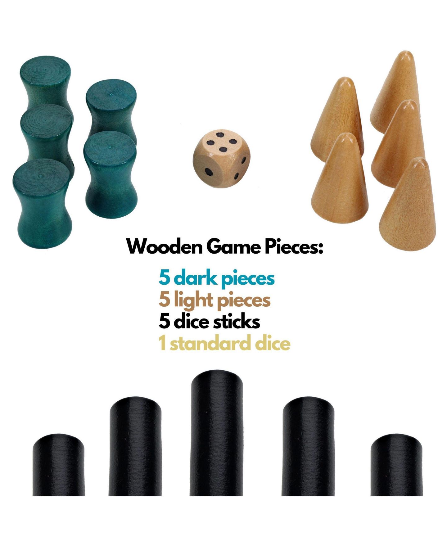 Детская игрушка WE Games Wooden 2-Player Senet Game, Ages 12+ — фото 2