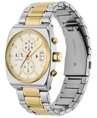 Men's Quartz Chronograph 2-Tone Stainless Steel Watch, 40mm