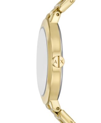 Women's Quartz Two-Hand Gold Stainless Steel Watch, 36mm