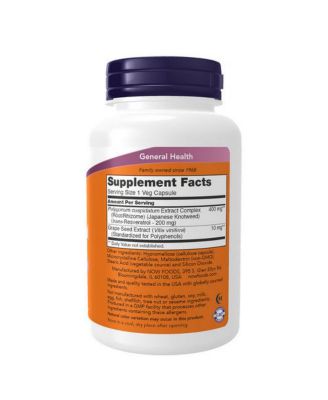Natural Resveratrol ,200 mg ,120 Vcaps