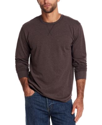 Men's Brushed Long Sleeve Crewneck T-Shirt